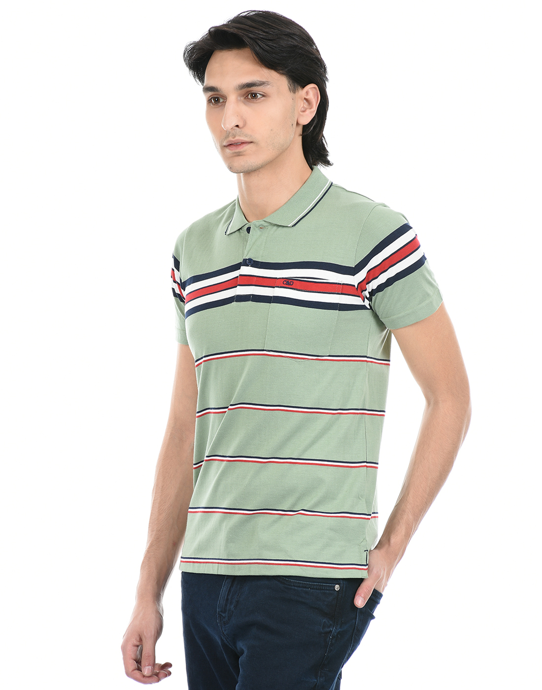 Cloak & Decker by Monte Carlo Men Green Polo Tshirt